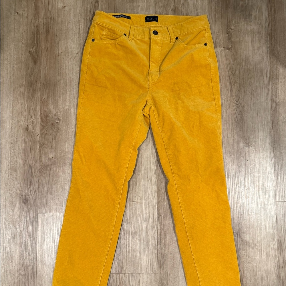 Talbots Yellow Corduroy Pants